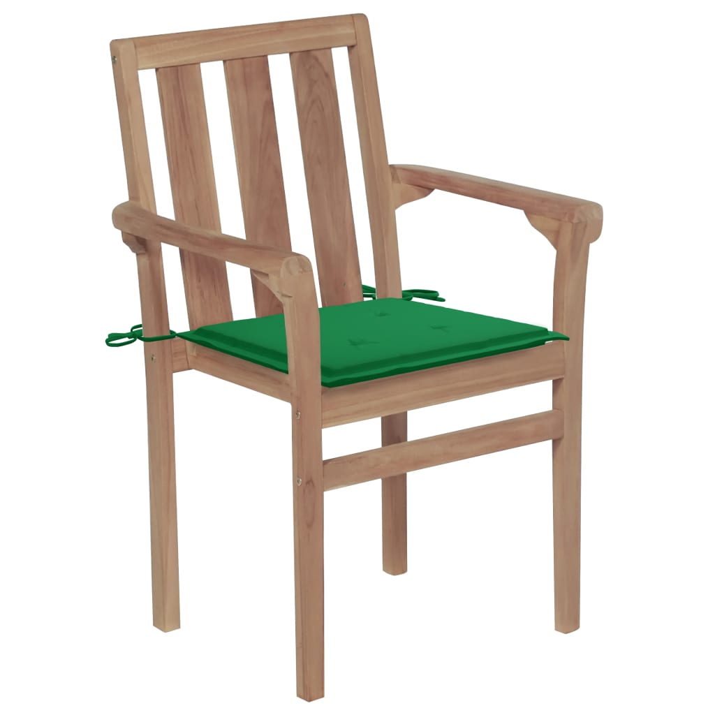 Tuinstoelen Met E Kussens Massief Teakhout 2