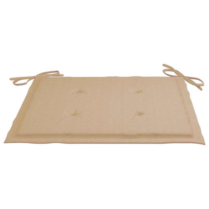 Tuinstoelen 2 St Met Beige Kussens Massief Teakhout 2