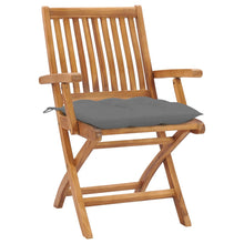 Tuinstoelen Met Grijze Kussens Massief Teakhout Grijs 1 2