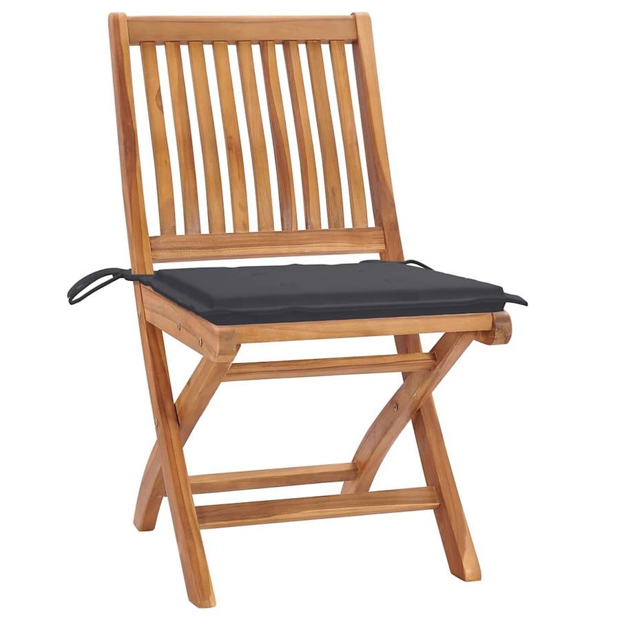 Tuinstoelen Met Kleurige Kussens Massief Teakhout Antraciet 1 2