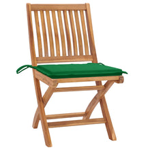 Tuinstoelen Met E Kussens Massief Teakhout Groen 1