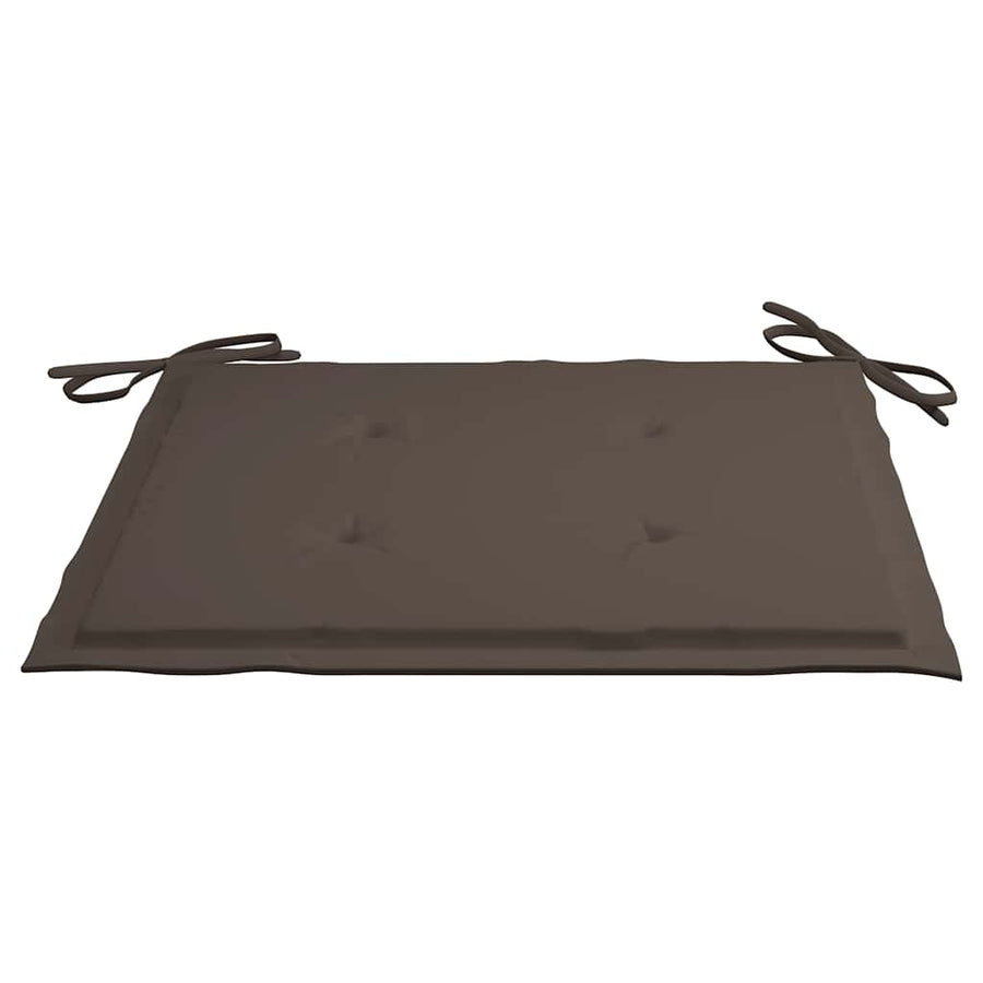 Tuinstoelen Met Kussens Massief Teakhout Taupe 1