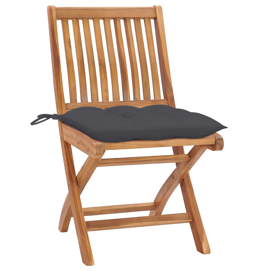 Tuinstoelen Met Kleurige Kussens Massief Teakhout Antraciet 1 2