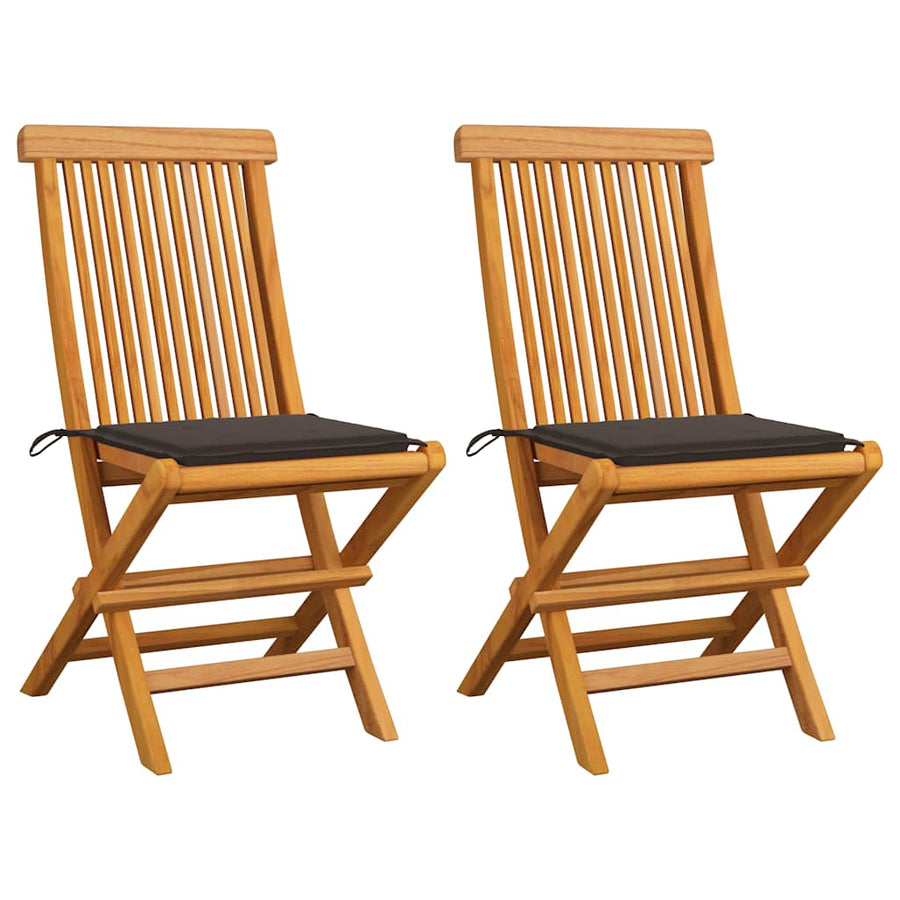 Tuinstoelen Met Kussens Massief Teakhout 1