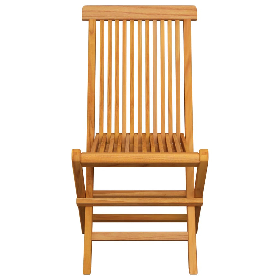 Tuinstoelen Met Witte Kussens Massief Teakhout 2 Crème