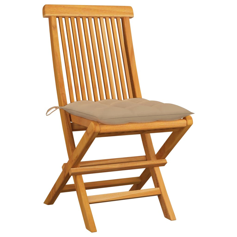 Tuinstoelen Met Kussens Massief Teakhout 2