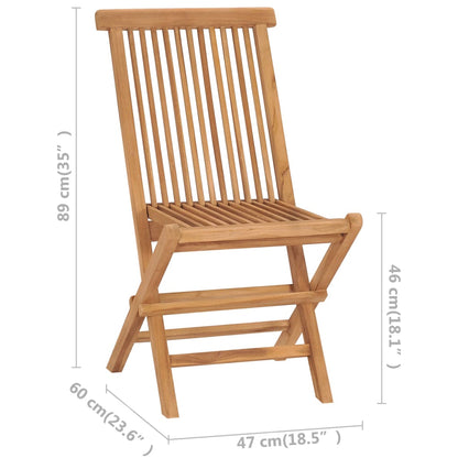 Tuinstoelen 2 St Met Blauwe Kussens Massief Teakhout