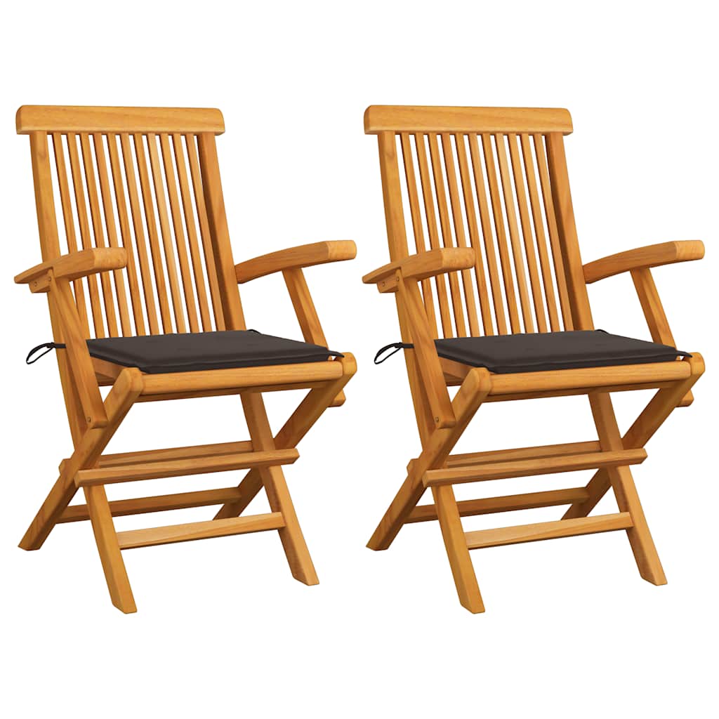 Tuinstoelen Met Kussens Massief Teakhout 2