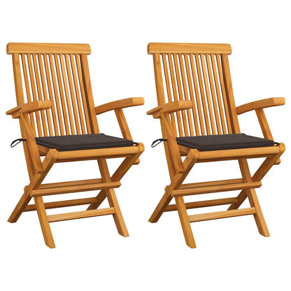 Tuinstoelen Met Kussens Massief Teakhout 2