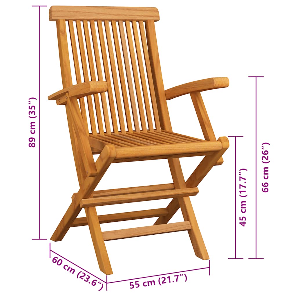 Tuinstoelen Met Kussens Massief Teakhout 2