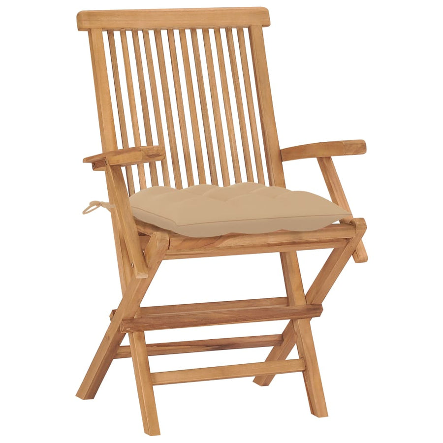 Tuinstoelen Met Kussens Massief Teakhout 2