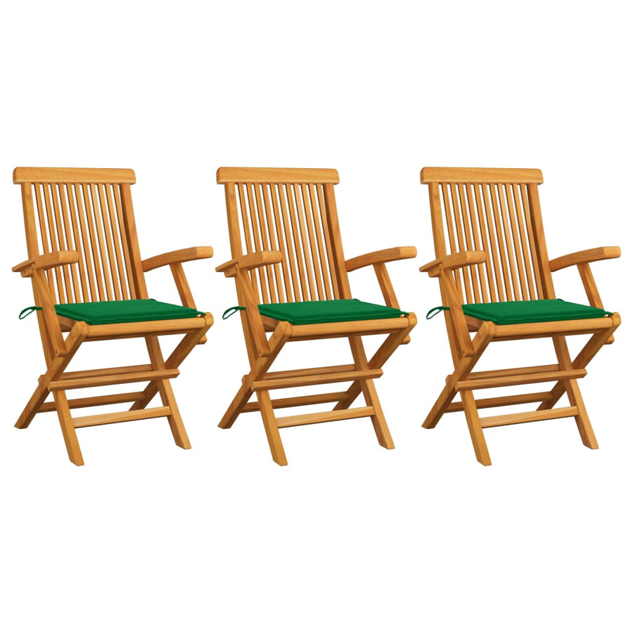 Tuinstoelen Met E Kussens Massief Teakhout 3