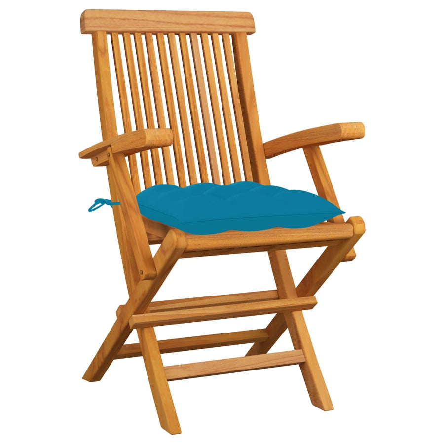 Tuinstoelen Met E Kussens Massief Teakhout 6