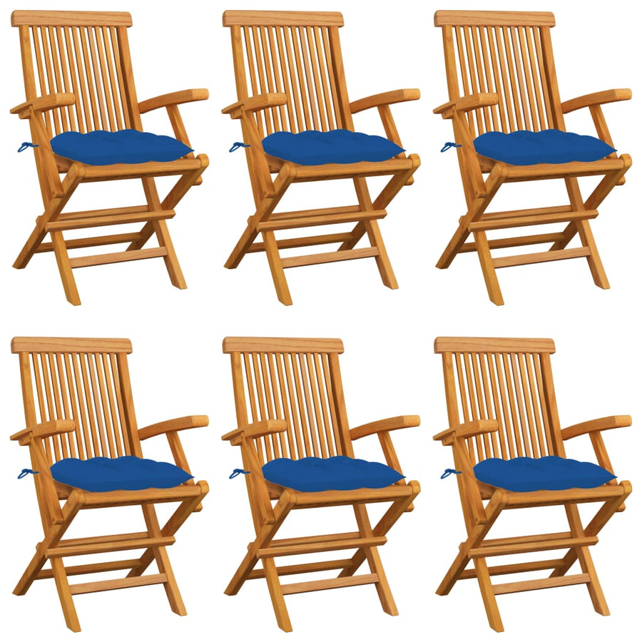 Tuinstoelen Met E Kussens Massief Teakhout 6