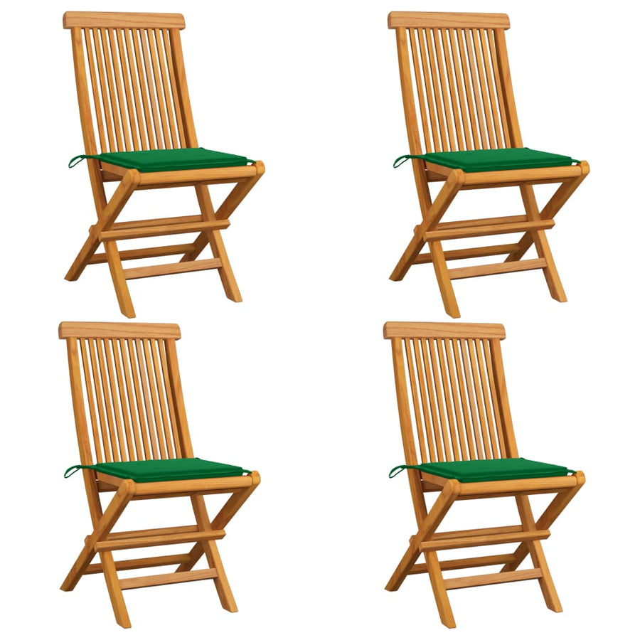 Tuinstoelen Met E Kussens Massief Teakhout 1