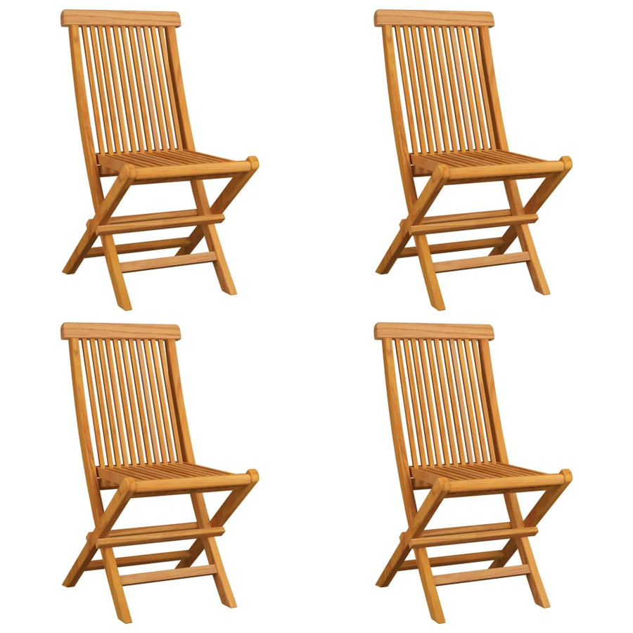 Tuinstoelen Met Kleurige Kussens Massief Teakhout 4 Antraciet