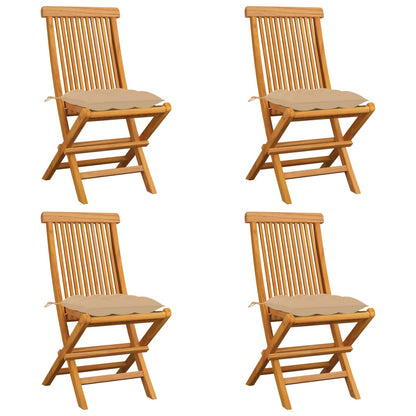 Tuinstoelen Met Kussens Massief Teakhout 4