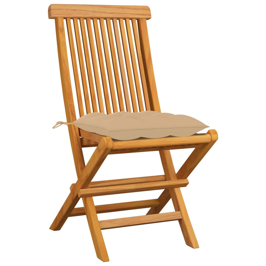 Tuinstoelen Met Kussens Massief Teakhout 4