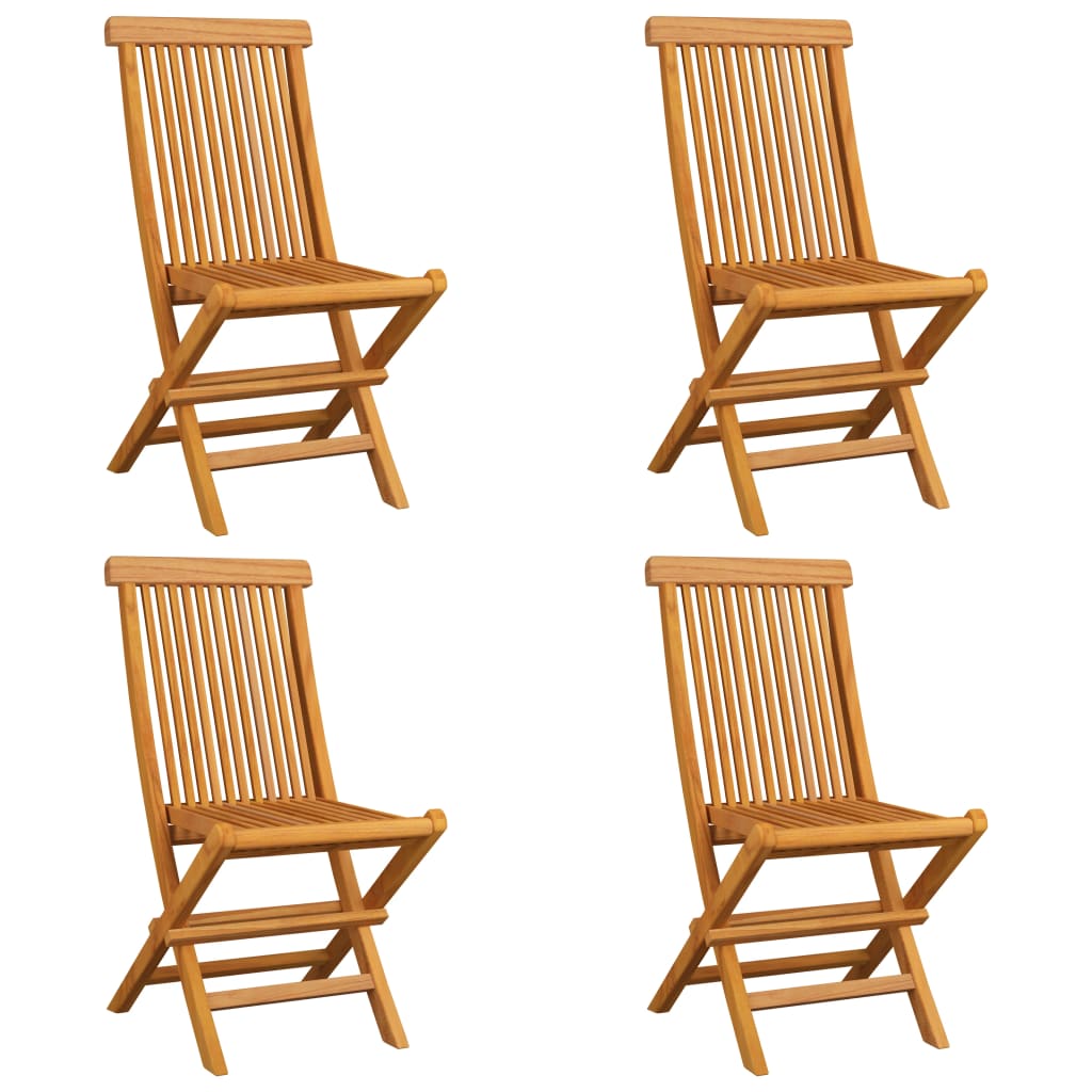 Tuinstoelen Met E Kussens Massief Teakhout 4 Groen
