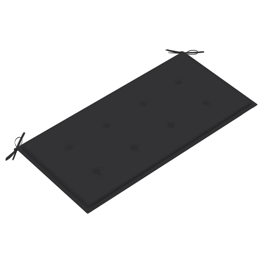 Tuinbank Met Kleurig Kussen 2 Cm Massief Teakhout Antraciet