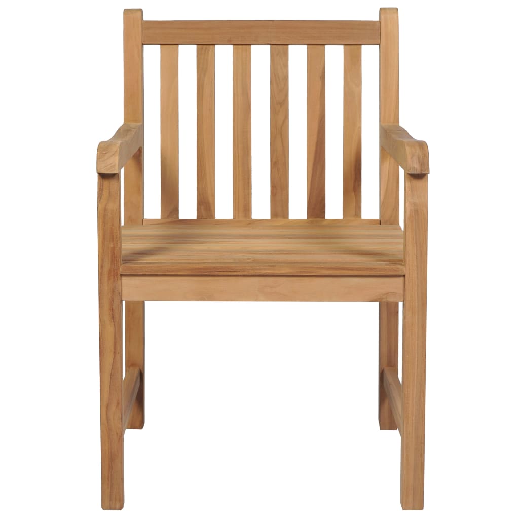 Tuinstoelen 2 St Met Grijze Kussens Massief Teakhout 1 Grijs