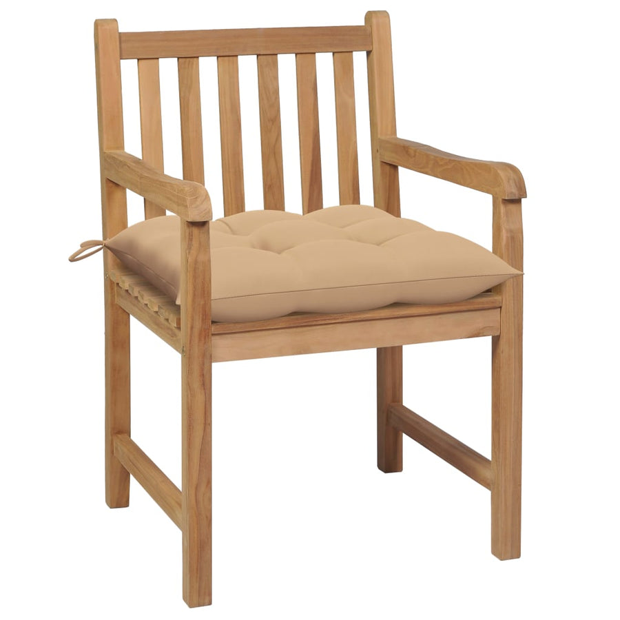 Tuinstoelen Met Kussens Massief Teakhout 2