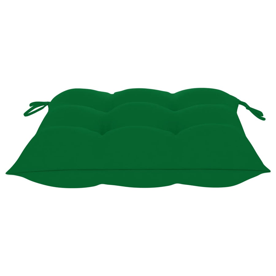 Tuinstoelen Met E Kussens Massief Teakhout 2 Groen