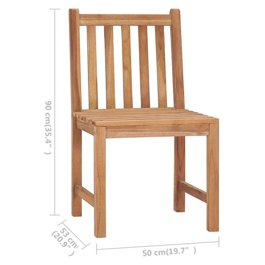 Tuinstoelen 2 St Met Kussens Massief Teakhout Beige