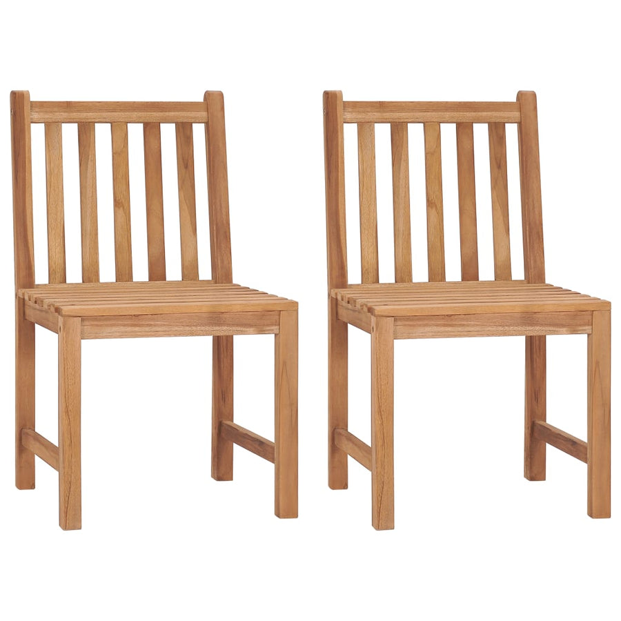 Tuinstoelen 2 St Met Kussens Massief Teakhout Zwart