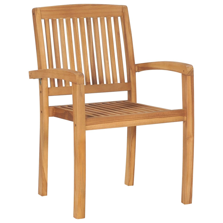 Tuinstoelen Met E Kussens Massief Teakhout 2 Blauw