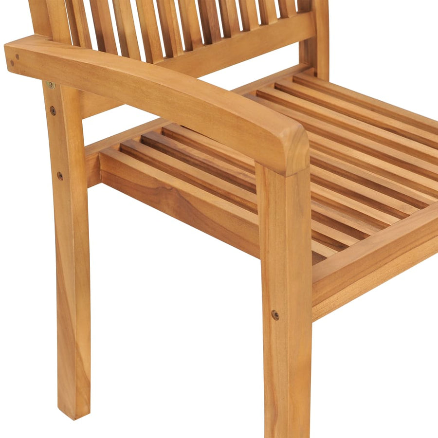 Tuinstoelen Met E Kussens Massief Teakhout 2 Blauw