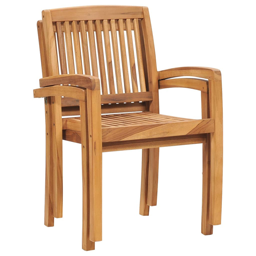 Tuinstoelen Met Rode Kussens Massief Teakhout 2 Rood