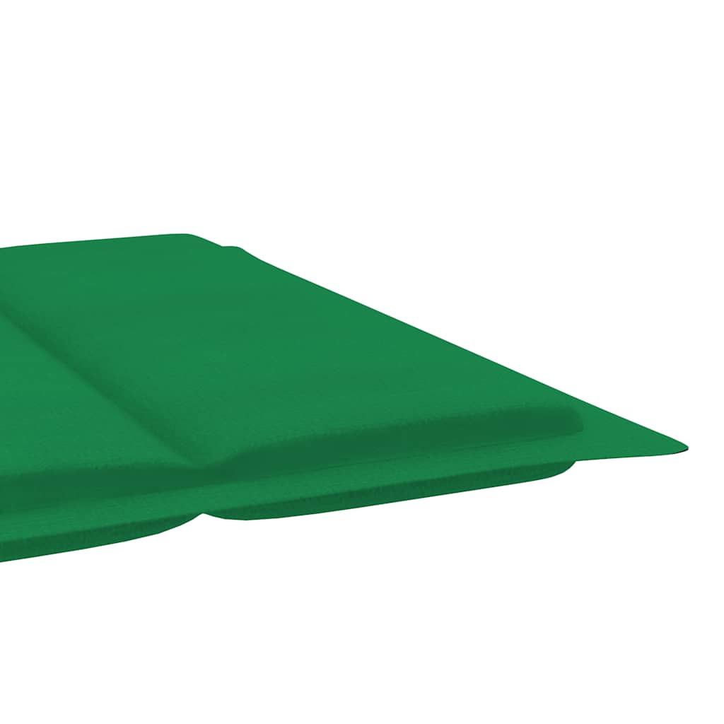 Ligbed Schommelend Met Kussen Massief Teakhout Groen