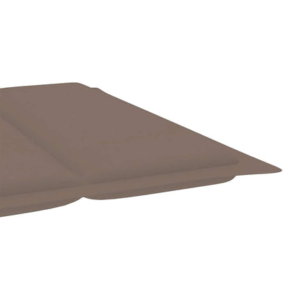 Ligbed Schommelend Met Kussen Massief Teakhout Taupe