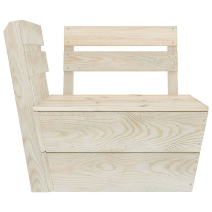 6-Delige Loungeset Pallet Geïmpregneerd Vurenhout hoek + 3x midden + 2x Tafel