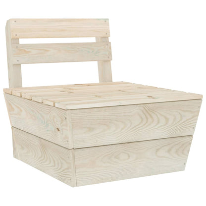 6-Delige Loungeset Pallet Geïmpregneerd Vurenhout 2x midden + 2x hoek + 2x Tafel