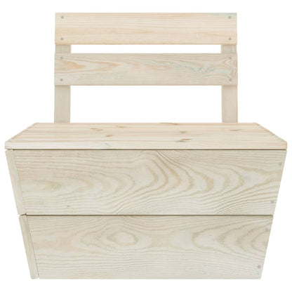 6-Delige Loungeset Pallet Geïmpregneerd Vurenhout 2x midden + 2x hoek + 2x Tafel