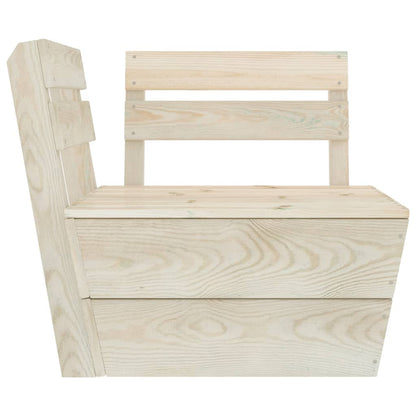 8-Delige Loungeset Pallet Geïmpregneerd Vurenhout 3x midden + 3x hoek + 2x Tafel