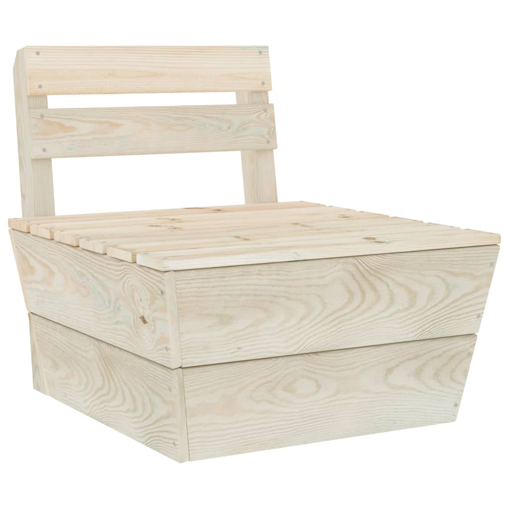 -Delige Loungeset Pallet Geïmpregneerd Vurenhout 3x hoek + 5x midden + 3x Tafel