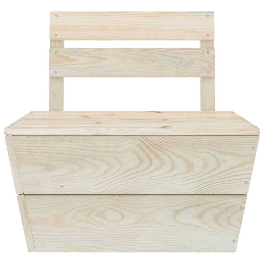 -Delige Loungeset Pallet Geïmpregneerd Vurenhout 3x hoek + 5x midden + 3x Tafel