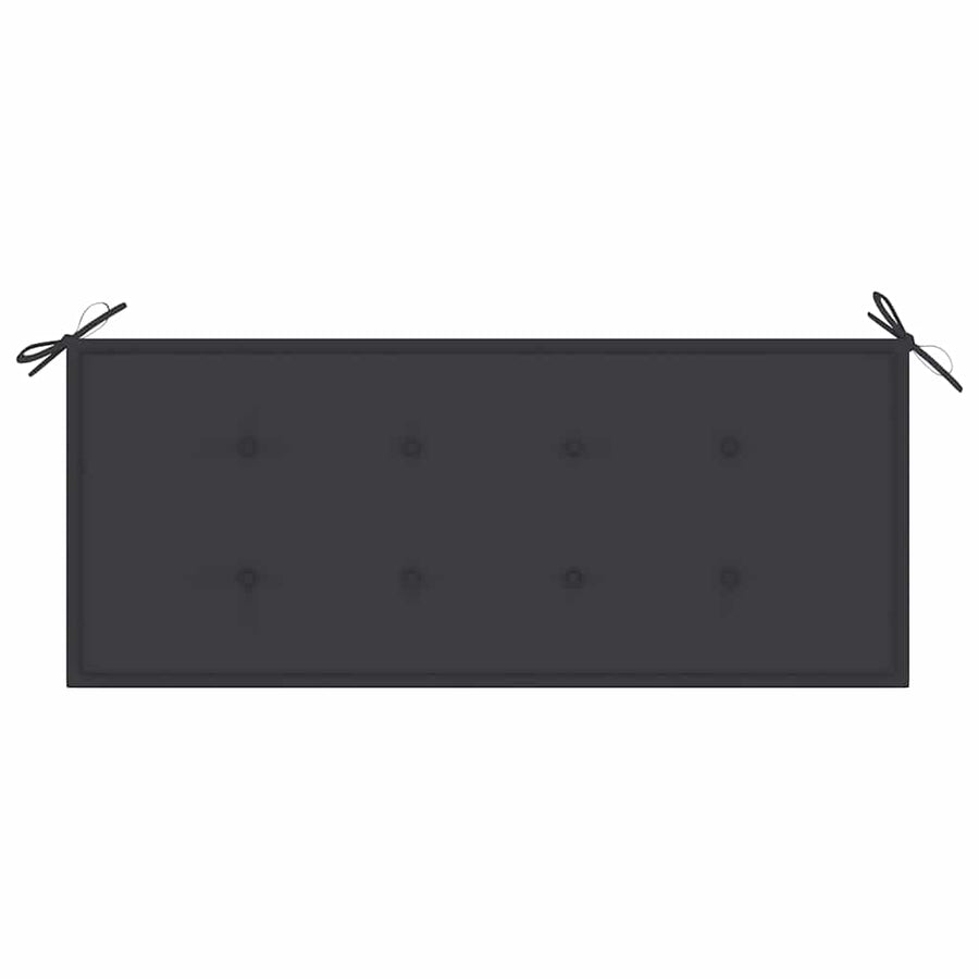 Tuinbank Met Kussen 120 Cm Massief Acaciahout 120 x 50 x 4 cm Antraciet