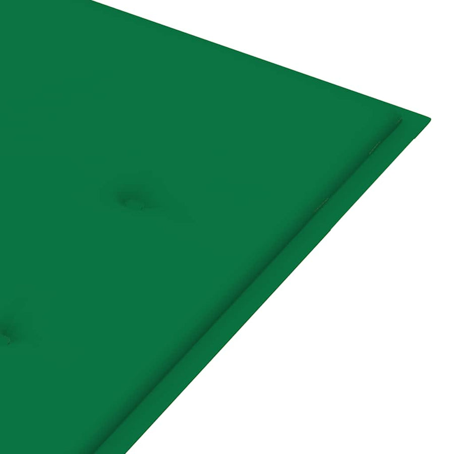 Tuinbank Met Kussen 120 Cm Massief Acaciahout Groen 120 x 50 x 4 cm