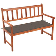 Tuinbank 120 cm massief acaciahout met kussen