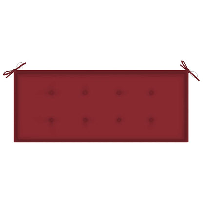 Tuinbank Met Kussen 120 Cm Massief Acaciahout 120 x 50 x 4 cm