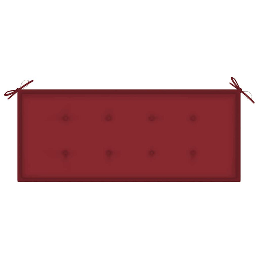 Tuinbank Met Kussen 120 Cm Massief Acaciahout 120 x 50 x 4 cm