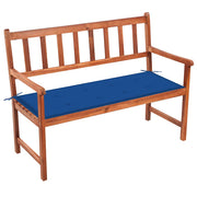 Tuinbank 120 cm massief acaciahout koningsblauw