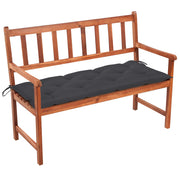 Tuinbank 120 cm massief acaciahout met kussen