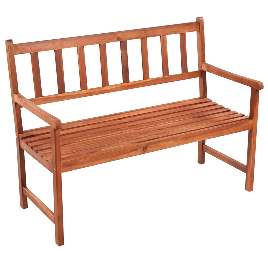 Tuinbank Met Kussen 120 Cm Massief Acaciahout 120 x 50 x 7 cm lichtblauw