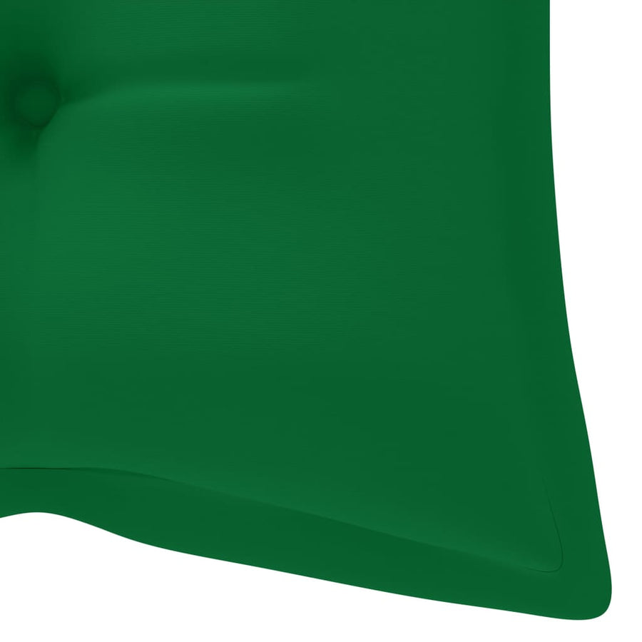 Tuinbank Met Kussen 120 Cm Massief Acaciahout 120 x 50 x 7 cm Groen