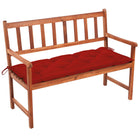 Tuinbank 120 cm massief acaciahout met kussen